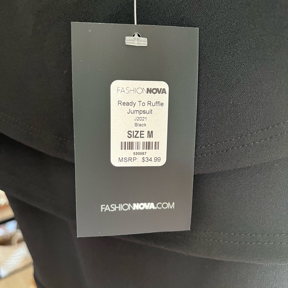 Black Jumpsuit, FashionNova. BRAND NEW WITH TAGS. - Picture 2 of 2